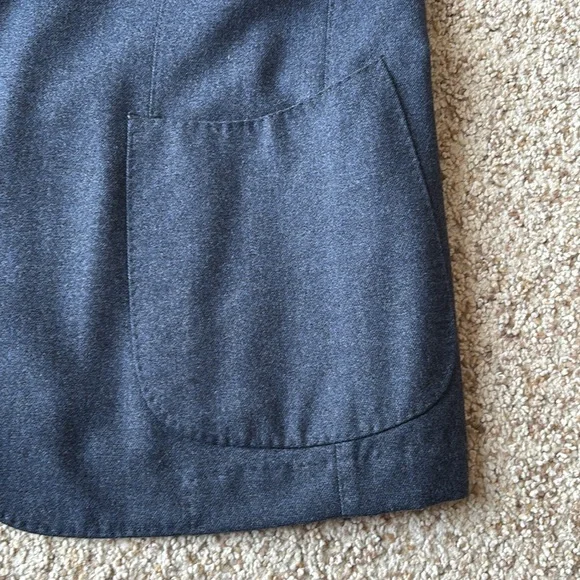 *Luxury* Finamore 1925 Napoli Navy Hand Tailored Patch Pocket Blazer Eu 52 US 40 - Picture 4 of 16